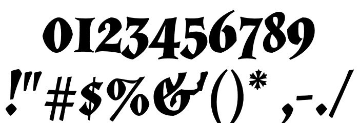 Almendra Bold Italic Font OTHER CHARS