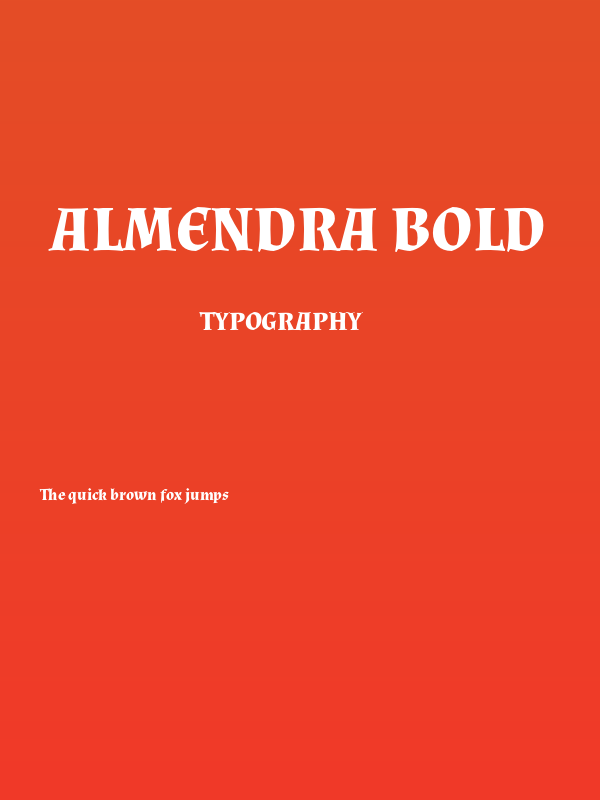 Almendra Bold Poster