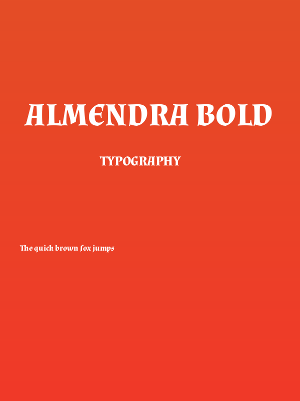 Almendra Bold Poster