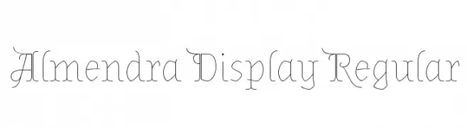 Almendra Display Regular  les polices de caractères gratuit tlcharger