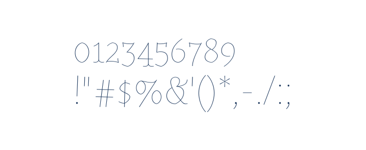 Almendra Display Regular Other Characters