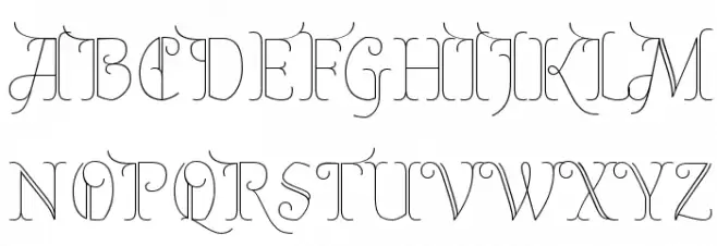 Almendra Display Regular Schriftart Groß
