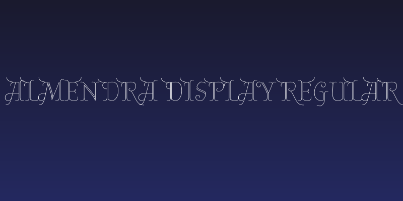 Almendra Display Regular Social Header