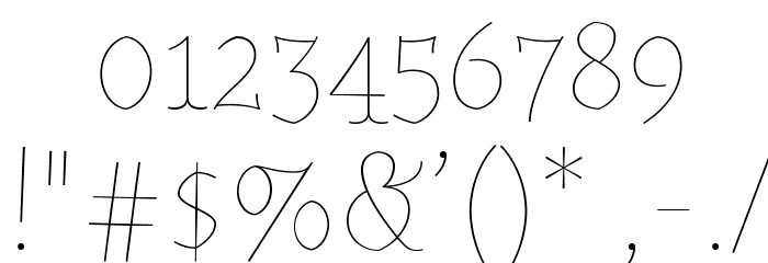 Almendra Display Font OTHER CHARS
