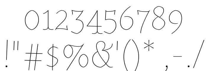 Almendra Display Font OTHER CHARS