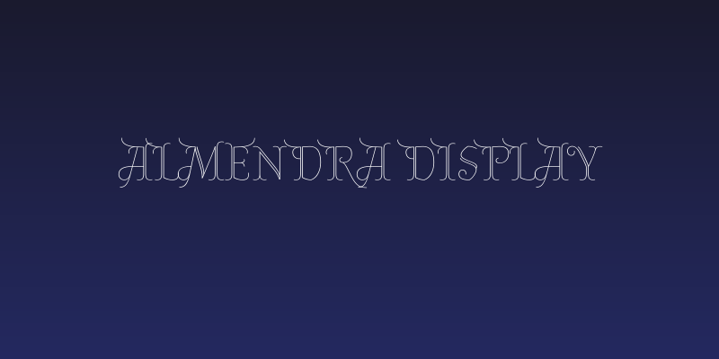 Almendra Display Social Header