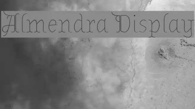 Almendra Display Font examples