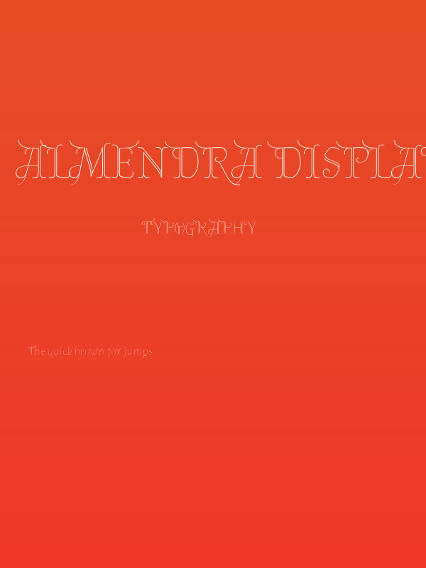 Almendra Display Poster