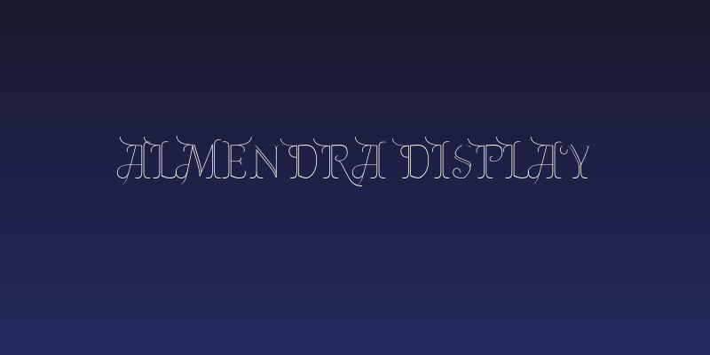 Almendra Display Social Header