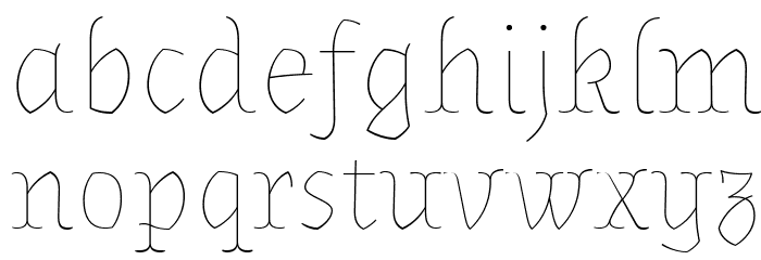 Almendra Display Font LOWERCASE
