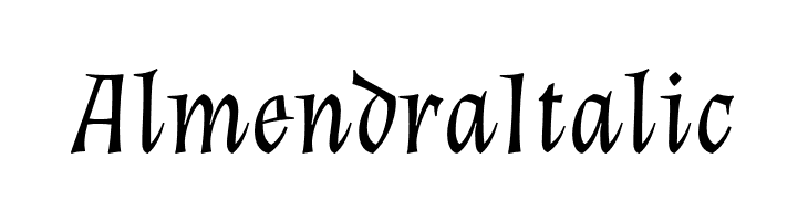 Almendra Italic  Frei Schriftart Herunterladen
