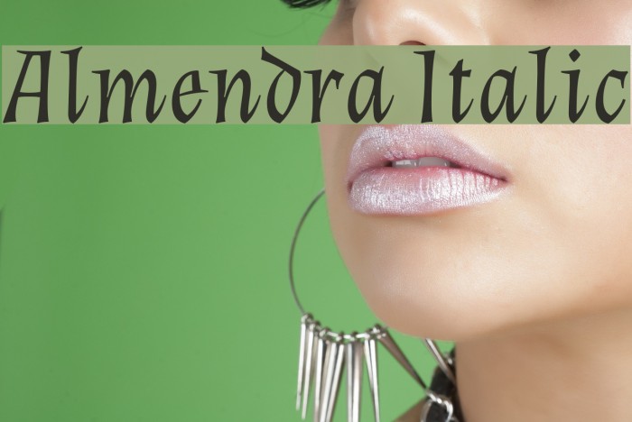 Almendra Italic Font examples