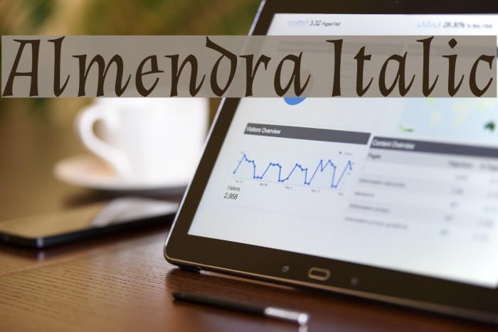 Almendra Italic Font examples