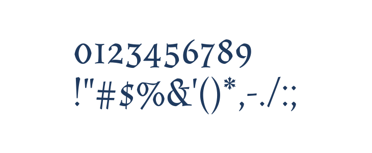 Almendra Regular Other Characters