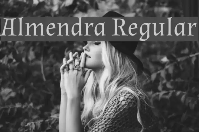 Almendra Regular Font examples