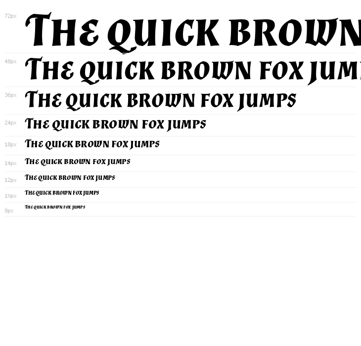 Almendra SC Bold Italic Waterfall