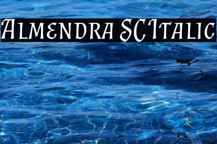 Almendra SC Italic Example 2