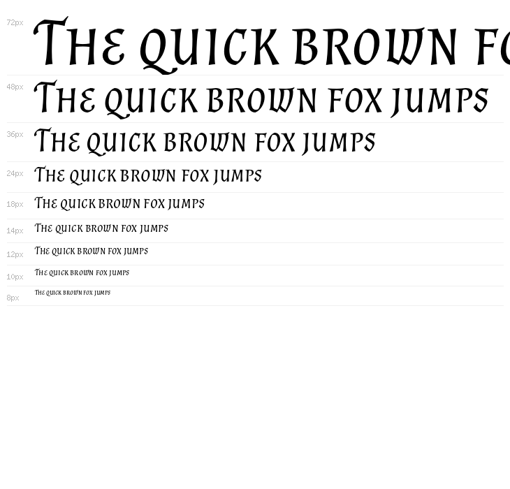 Almendra SC Italic Waterfall