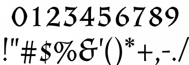 Almendra SC Regular Font OTHER CHARS