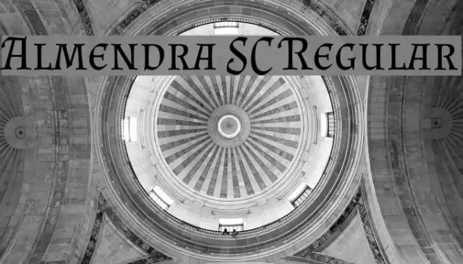 Almendra SC Regular Font examples