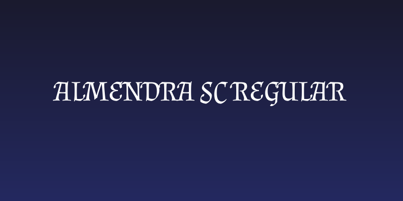 Almendra SC Regular Social Header