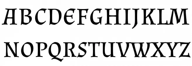 Almendra SC Regular Font LOWERCASE