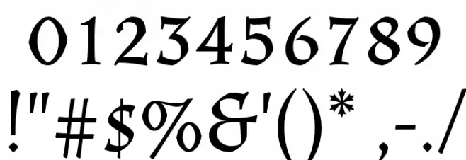 Almendra SC Font OTHER CHARS