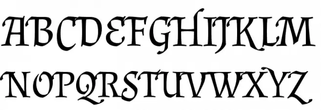 Almendra SC Schriftart Groß