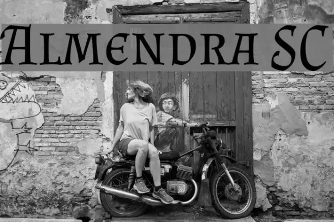 Almendra SC Font examples