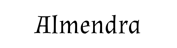 Almendra  フリーフォントのダウンロード