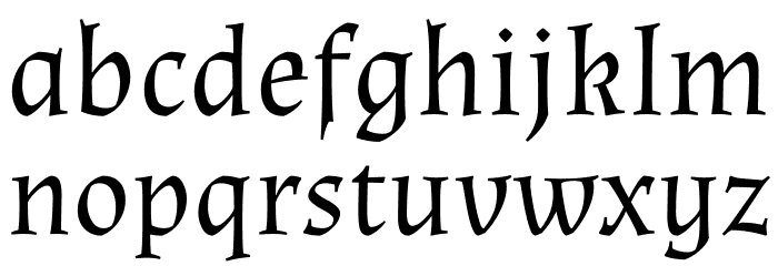 Almendra Font LOWERCASE
