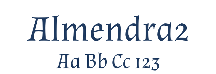 Almendra2 Font Preview