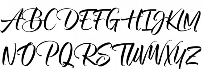 Almere Script Polices MAJUSCULES