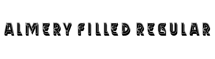 Almery Filled Regular  font caratteri gratis