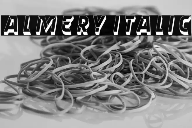 Almery Italic Font examples