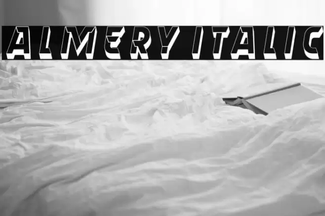 Almery Italic Font examples