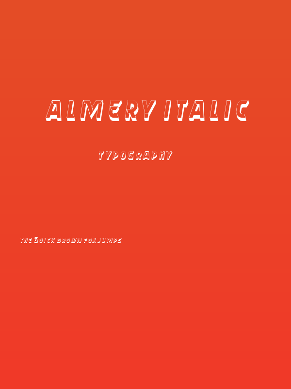 Almery Italic Poster