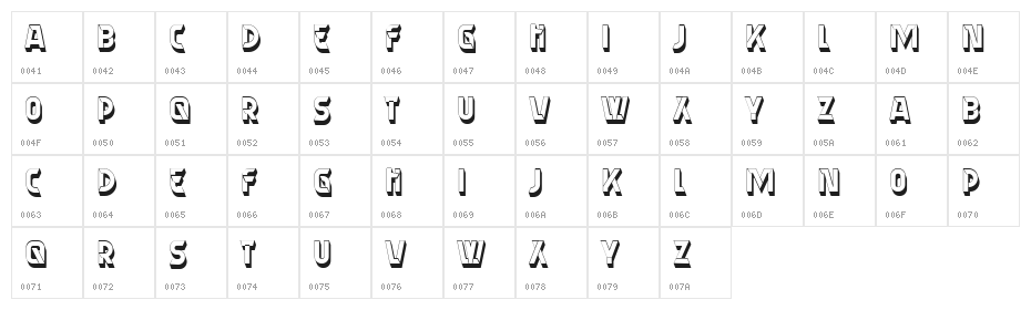 Almery Regular Character Map