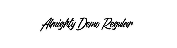 Almighty Demo Regular  免费字体下载