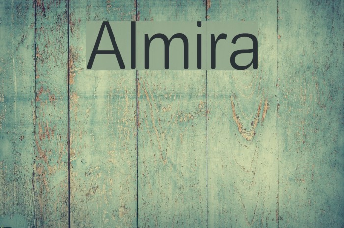 Almira Font examples