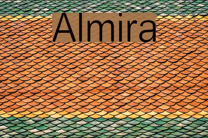 Almira Font examples