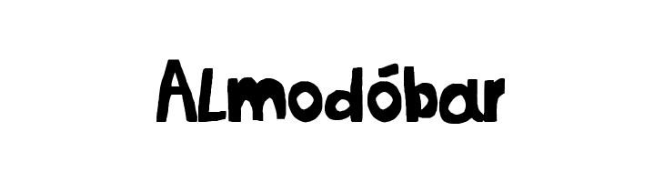 Almodóbar  フリーフォントのダウンロード