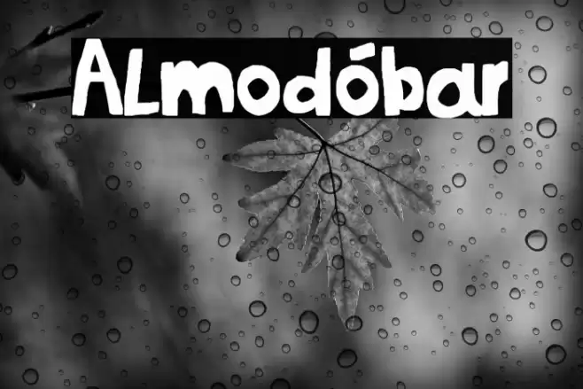 Almodóbar Шрифта examples