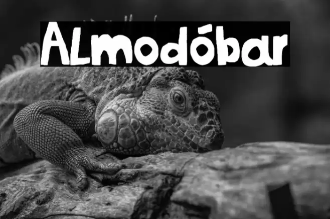 Almodóbar Шрифта examples