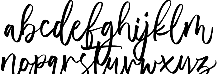 Almonade Font LOWERCASE