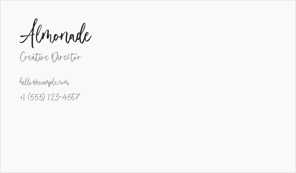 Almonade Business Card