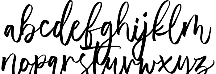 Almonade Font LOWERCASE