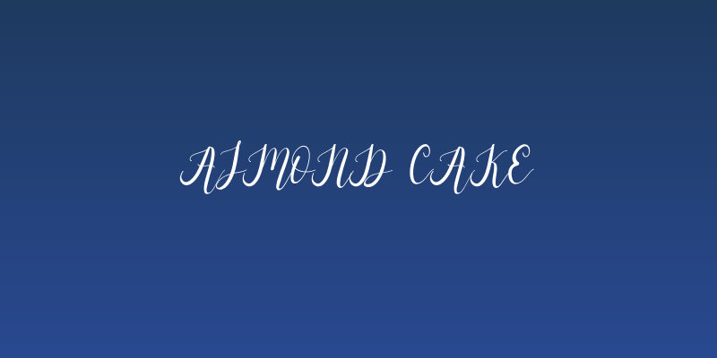 Almond Cake Social Header