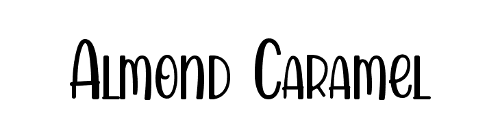 Almond Caramel  フリーフォントのダウンロード