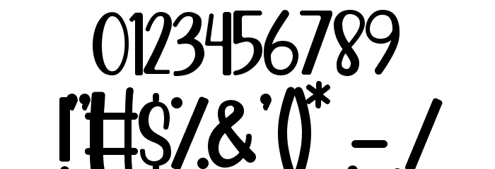 Almond Caramel Font OTHER CHARS